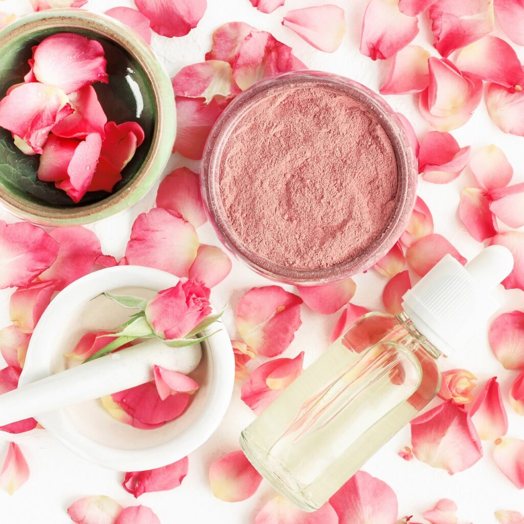 skincare, make up, cosmetics, rose petals, flat lay, skincare, skincare, skincare, skincare, skincare